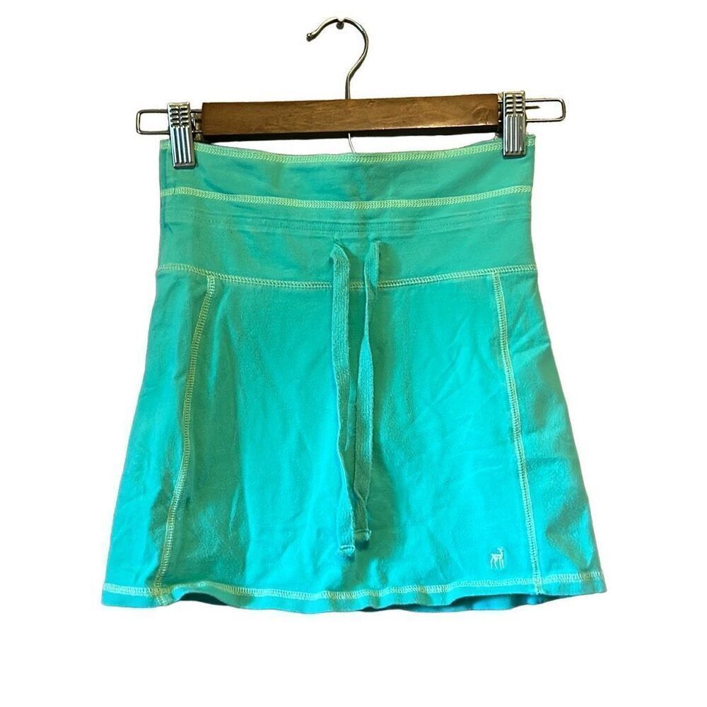 Old Navy Skort Girls M 8 Teal Excellent Active Drawstring‎ Mini Skirt
